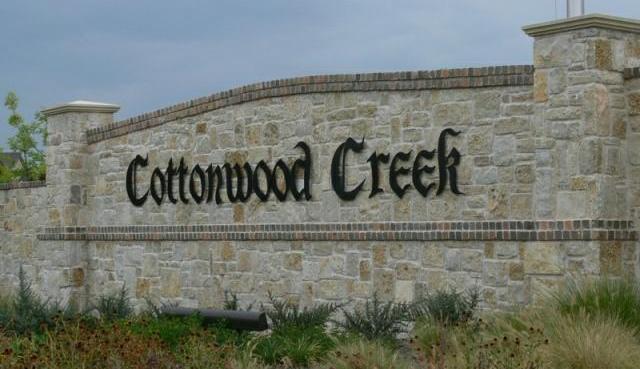 Cottonwood Creek, Allen Texas