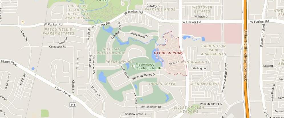 Cypress Point subdivision plano texas