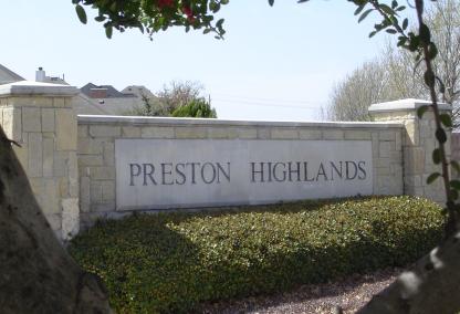 Preston Highlands Frisco Texas