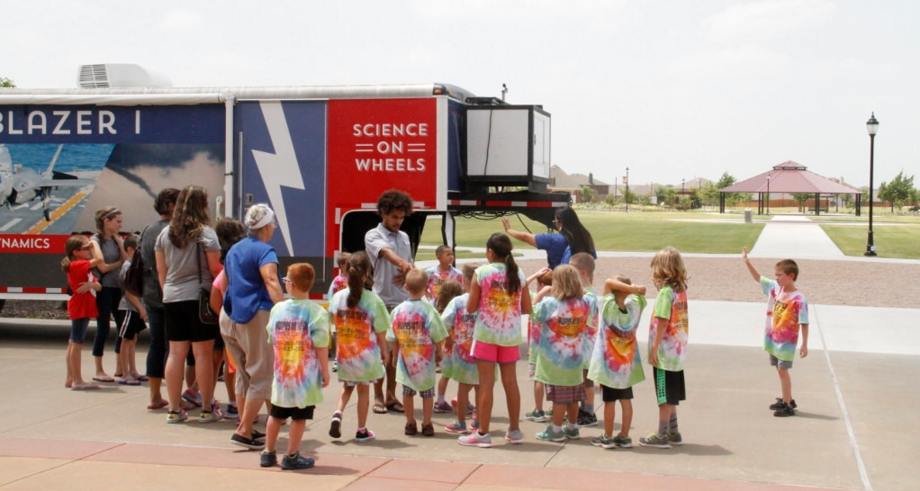 Mobile Science Exhibit at Melissa Public Library